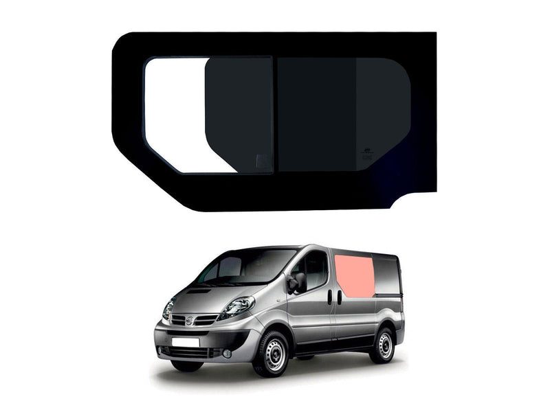 Nissan Primastar (2001-2014) Passenger Side Opening Window Privacy Camper Glass
