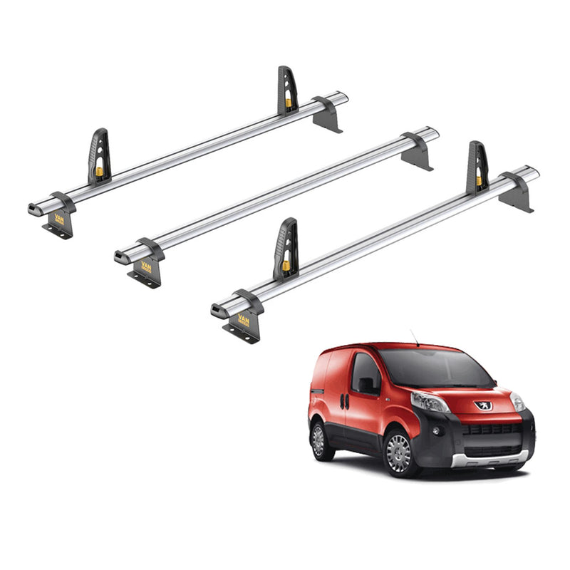 Citroen Nemo (2008-) - 3 Van Guard Ultibar Plus Roof Bars