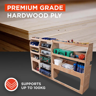 Ford Transit (2013-2024) Custom Plywood Van Racking - Both Sides