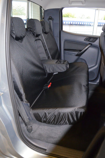 Ford Ranger (2012-) - Tailored Seat Covers in Black (Front & Rear Bundle)