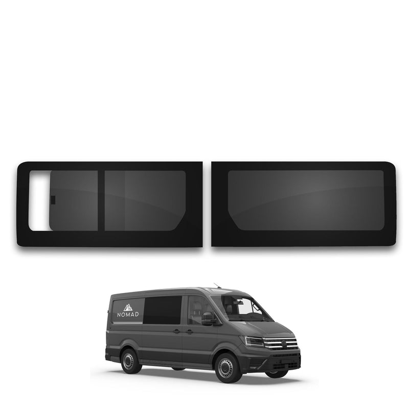 MAN TGE (2017- ) Left Side Opening Driver Side Fixed Dark Tint Windows Camper Van Glass