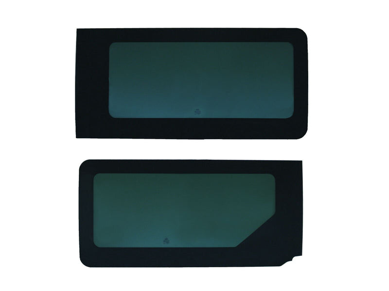 Renault Master (2010-2024) Driver and Passenger Side Fixed Window Privacy Camper Glass with Fitting Kit