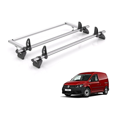VW Caddy (2010-2015) - Rhino Kammbar Fleet Roof Bars
