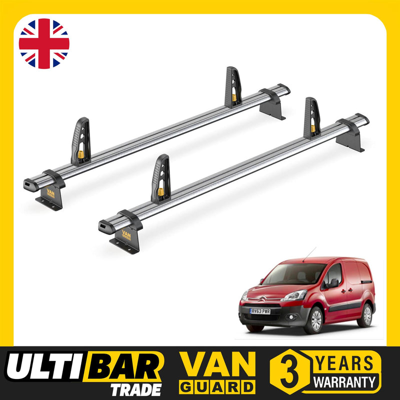Citroen Berlingo Roof Rack for 2008-2018 Loadstops + 2 Roof Bars Van Guard Trade
