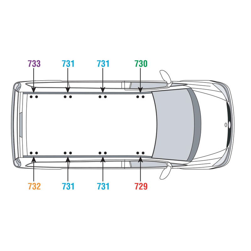 Mercedes Vito (2003-2014) - Van Guard Ulti Roof Rack