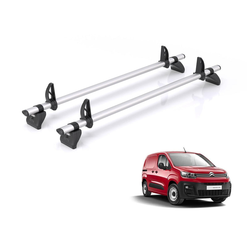 Citroen Berlingo - 2 Rhino Kammbar Pro Roof Bars (Aluminium)