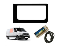 Mercedes Sprinter (2006-2018) Driver Side Fixed Window Privacy Camper Glass with Fitting Kit