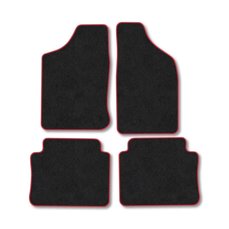 Nissan Navara (1997-2005) [Double Cab] Carpet Floor Mat Red Trim