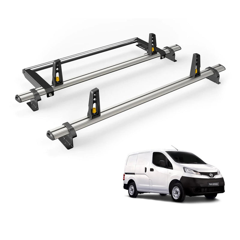 Nissan NV200 (2009-2021) - 2 Van Guard Ultibar Plus Roof Bars + Roller