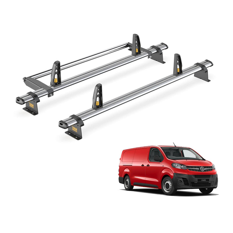 Vauxhall Vivaro Roof Rack for 2019+ LWB (L2) 2x Bars Bundle Van Guard Ulti Trade