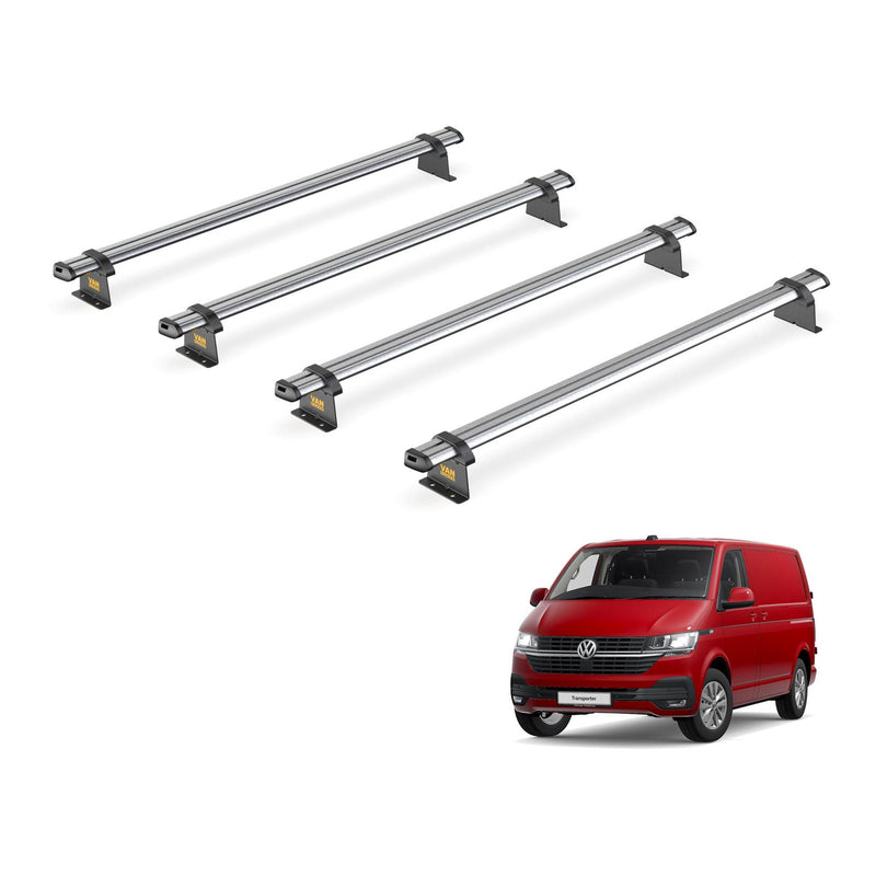 VW Transporter (2015-2024) - 4 Van Guard Ultibar Trade Roof Bars