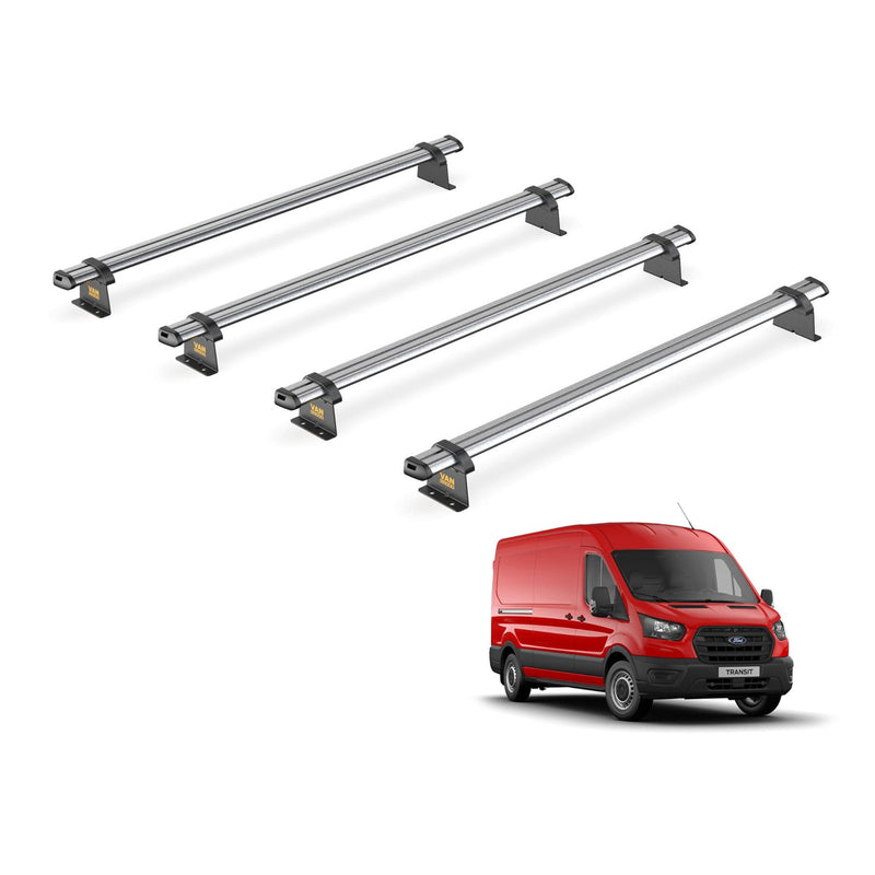 Ford Transit (2013-2024) - 4 Van Guard Ultibar Trade Roof Bars
