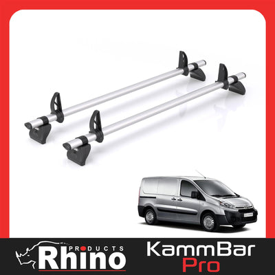 Toyota Proace (2013-2016) - 2 Rhino Kammbar Pro Roof Bars (Aluminium)