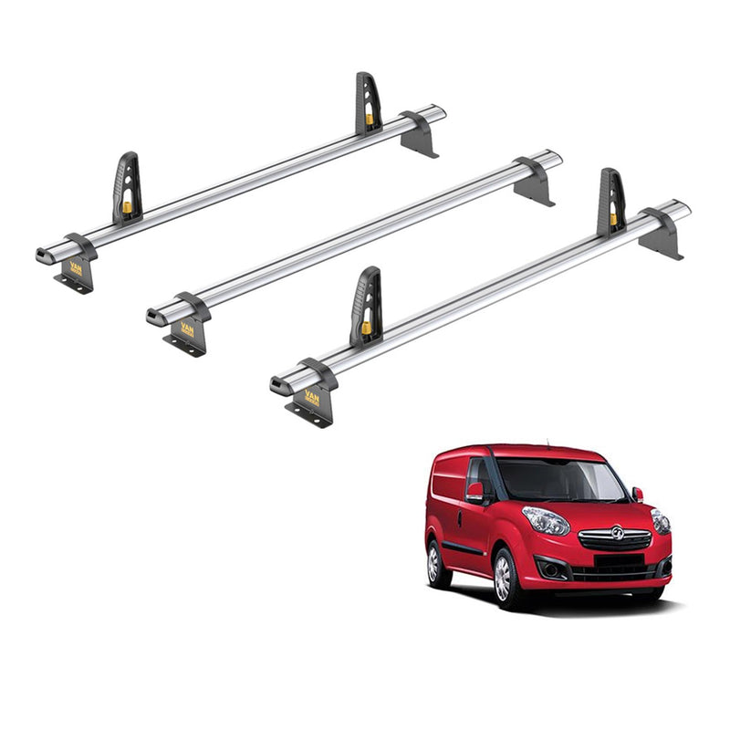 Vauxhall Combo (2012-2018) - 3 Van Guard Ultibar Plus Roof Bars