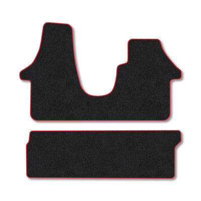 VW Transporter T6 (2015-2019) [Kombi] [Double Front Seat] [Twin Sliding Doors] [Not T6.1] Carpet Floor Mats
