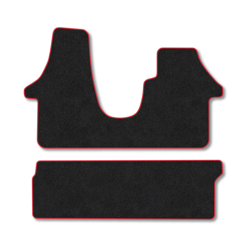 VW Transporter T6 (2015-2019) [Kombi] [Double Front Seat] [Twin Sliding Doors] [Not T6.1] Carpet Floor Mats