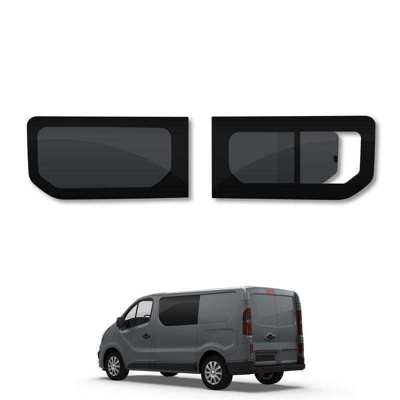 Nissan Primastar (2022-) Driver Opening Passenger Fixed Side Windows Privacy Camper Glass