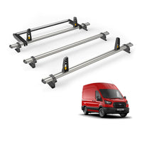 Ford Transit (2013-2024) - 3 Van Guard Ultibar Plus Roof Bars + Roller