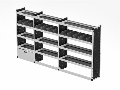 Ford Transit Van Guard Racking - Driver Side [Silver Pack]