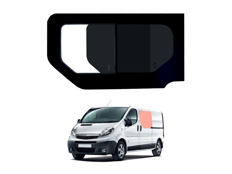 Vauxhall Vivaro (2001-2014) - Left Hand Sliding Door Dark Tint Opening Window