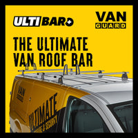 Ford Transit (2000-2014) - 2 Van Guard Ulti Roof Bars + Roller