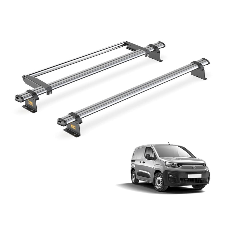 Fiat Doblo Roof Rack for 2022+ [Short (L1)] 2 Bars & Roller - Van Guard Trade