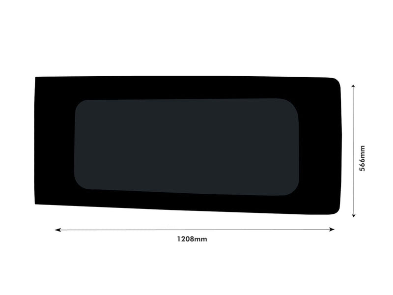 Ford Transit Custom (2013-2023) - Right Side Panel Dark Tint Fixed Window & Fitting Kit