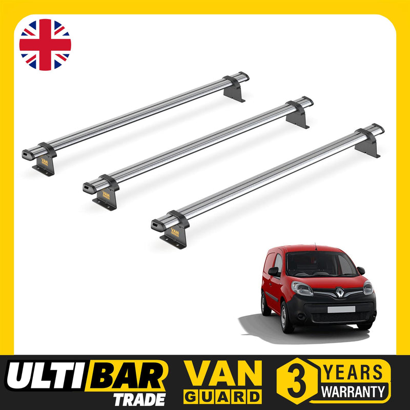 Renault Kangoo (2008-2021) - 3 Van Guard Ultibar Trade Roof Bars
