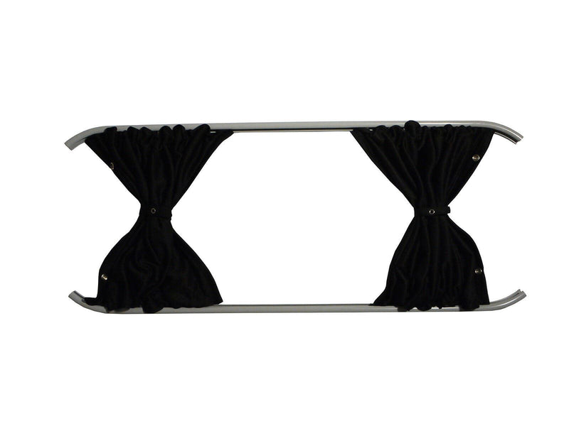 Ford Transit Custom (2013-2023) - Left Hand Sliding Door Black Curtain Kit