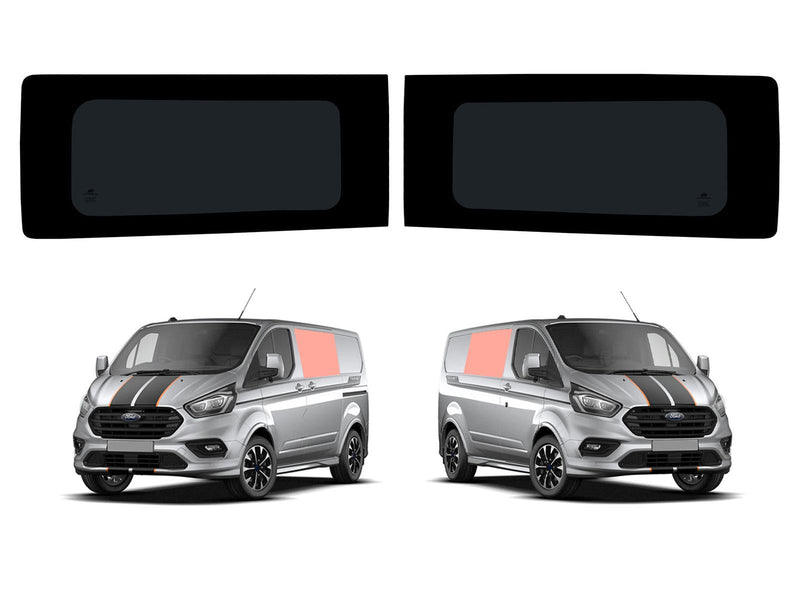Ford Transit Custom (2013-2023) Fixed Side Windows Privacy Camper Glass