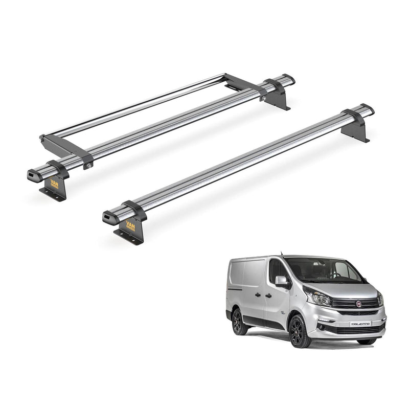 Fiat Talento (2016-2020) - 2 Van Guard Ultibar Trade Roof Bars + Roller