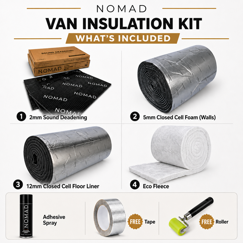 NOMAD Citroen Dispatch (2016-) Campervan Insulation & Sound Deadening Kit