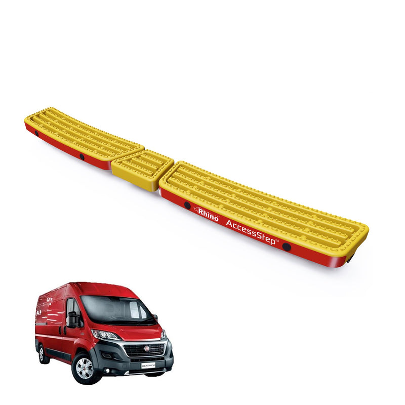 Fiat Ducato (2006-) Yellow Triple AccessStep - With Reverse Sensors