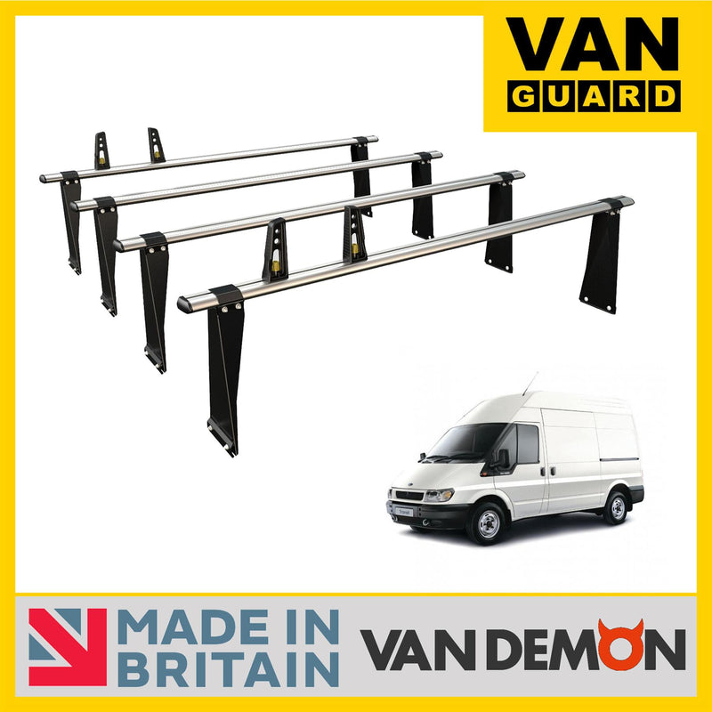 Ford Transit (2000-2014) - 4 Van Guard Ultibar Plus Roof Bars