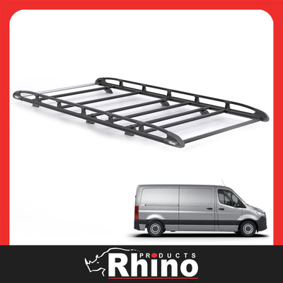 Mercedes Sprinter (2018-) - Rhino KammRack Black Roof Rack