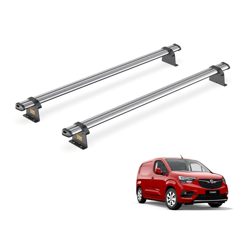 Vauxhall Combo (2018-) - 2 Van Guard Ultibar Trade Roof Bars