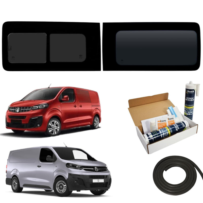 Vauxhall Vivaro 2019- Left Hand Side Open + Rh Side Fixed Tint Fitting Kit