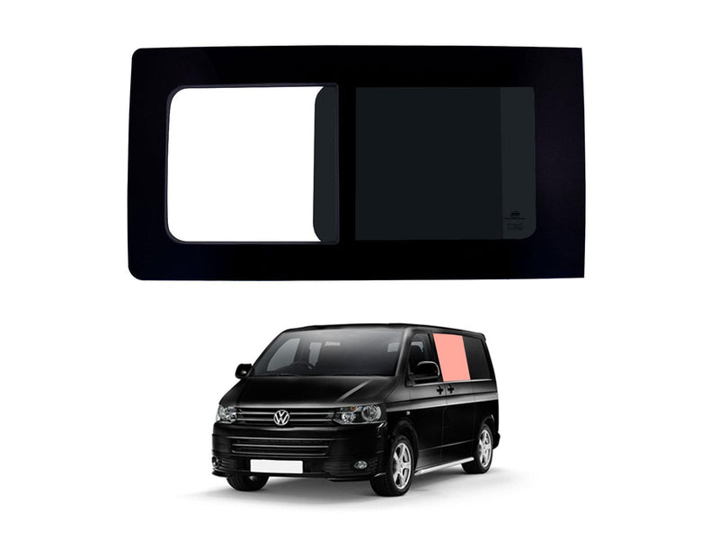 VW Transporter T5 (2003-2015) Passenger Side Opening Window Privacy Camper Glass
