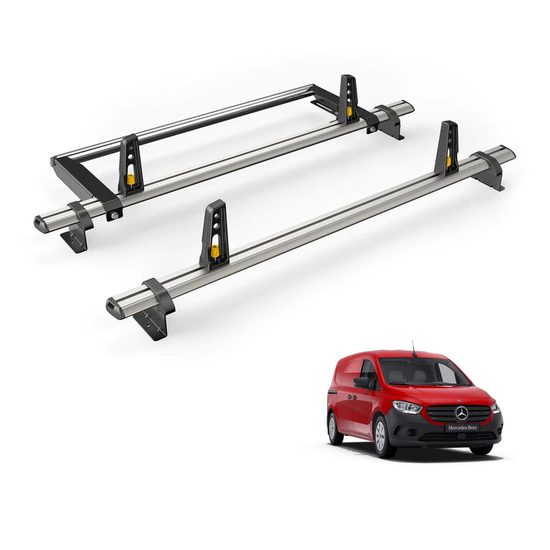 Mercedes Citan Roof Rack for 2022+ 2x Roof Bars & Roller - Van Guard Plus