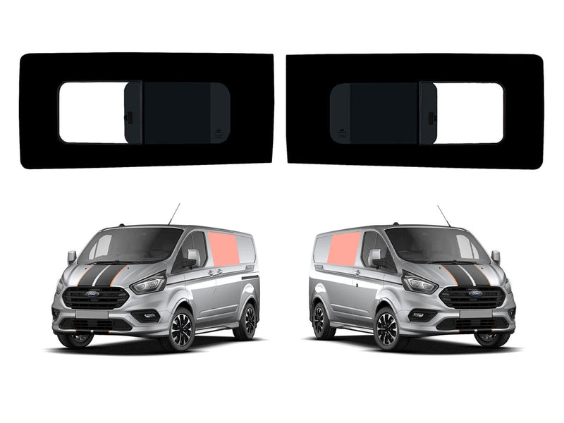 Ford Transit Custom (2013-2023) Driver Passenger Opening Dark Tint Privacy Camper Glass