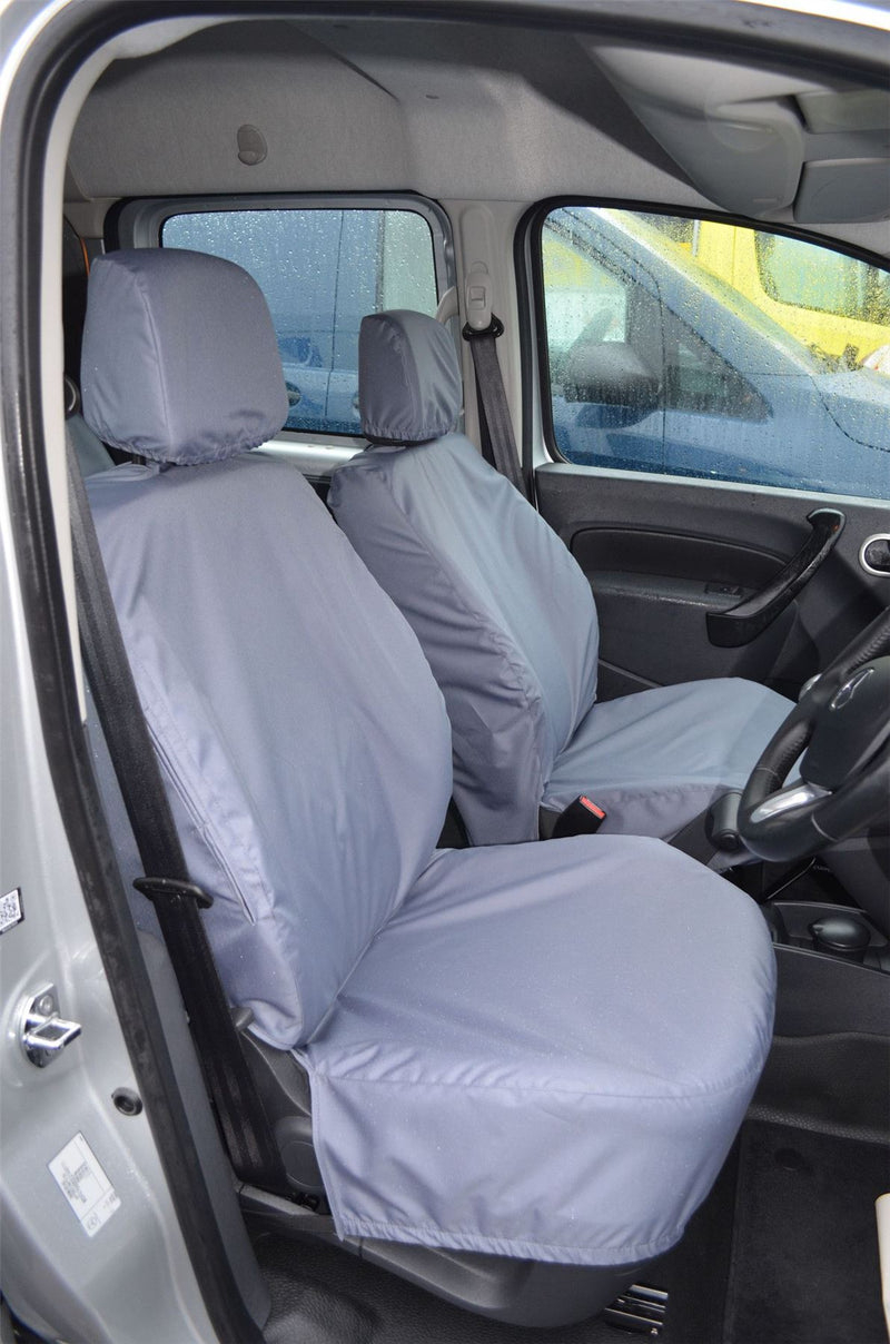 Renault Kangoo (2008-) - Tailored Front Row Non Fold Pass. Seat Covers Grey (1+1)