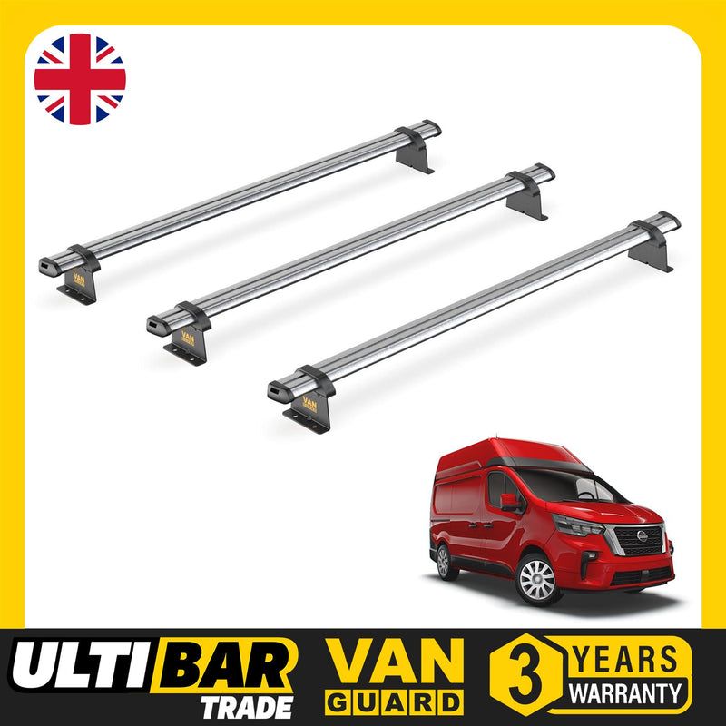 Nissan NV300 (2016-2021) - 3 Van Guard Ultibar Trade Roof Bars