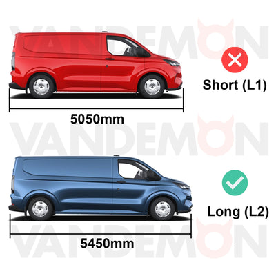 Ford Transit (2024-) Custom - 4 Van Guard UltiBar Trade Roof Bars