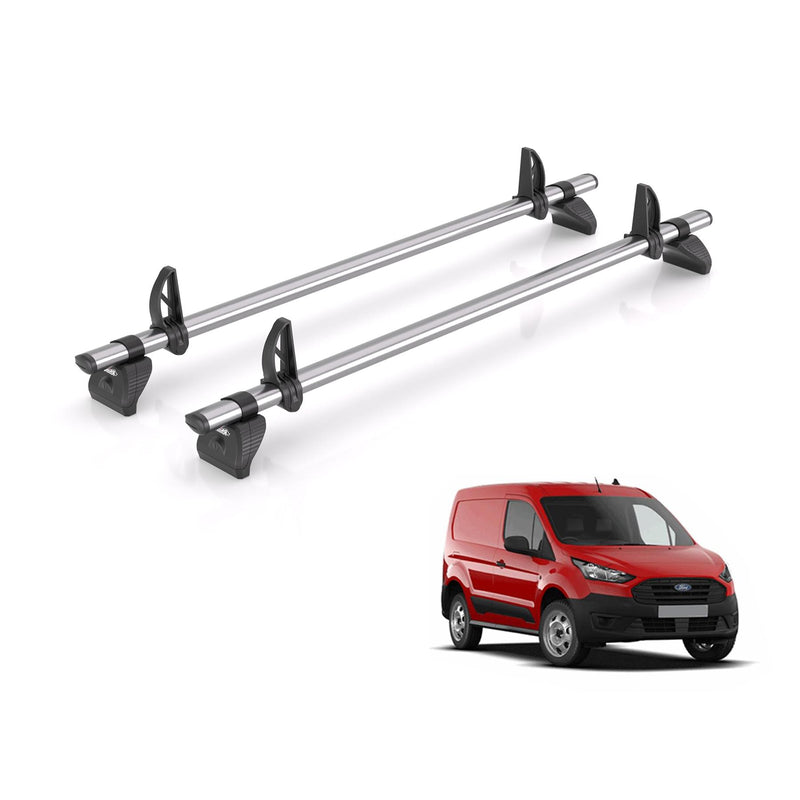 Ford Transit (2013-2024) Connect - 2 Rhino Kammbar Fleet Roof Bars (Steel)