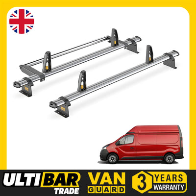 Vauxhall Vivaro Roof Rack for 2014-19 [High Roof] 2x Bars Bundle Van Guard Trade