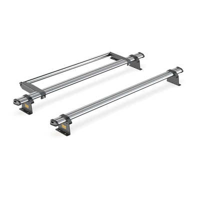 VW Caddy (2010-2015) - 2 Van Guard Ultibar Trade Roof Bars + Roller