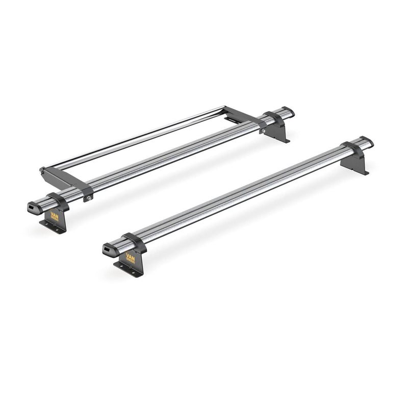 VW Caddy (2010-2015) - 2 Van Guard Ultibar Trade Roof Bars + Roller