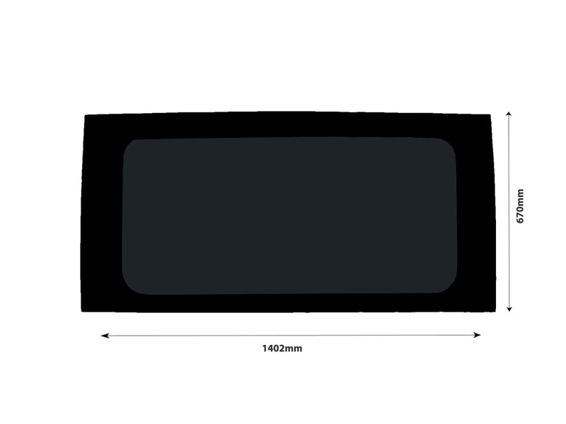 Citroen Relay (2006-) - Left Fixed Right Opening Dark Tint Windows & Fitting Kit