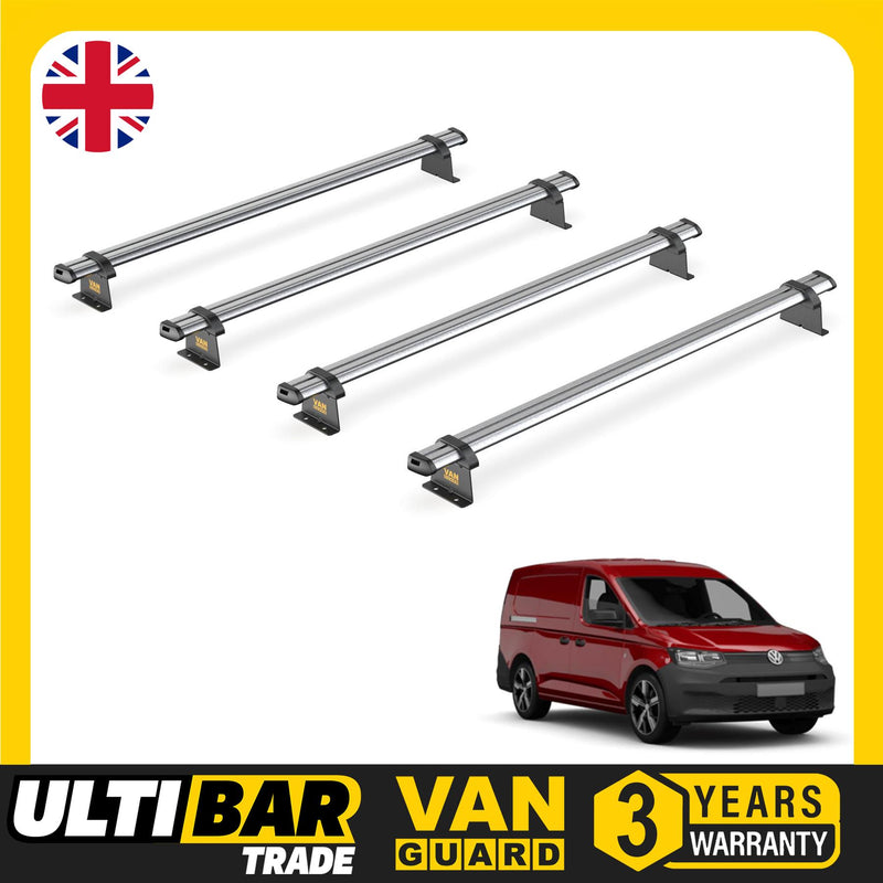 Van Guard Ulti Bar Trade 4 Bars Roof Rack For The VW Caddy 2020+