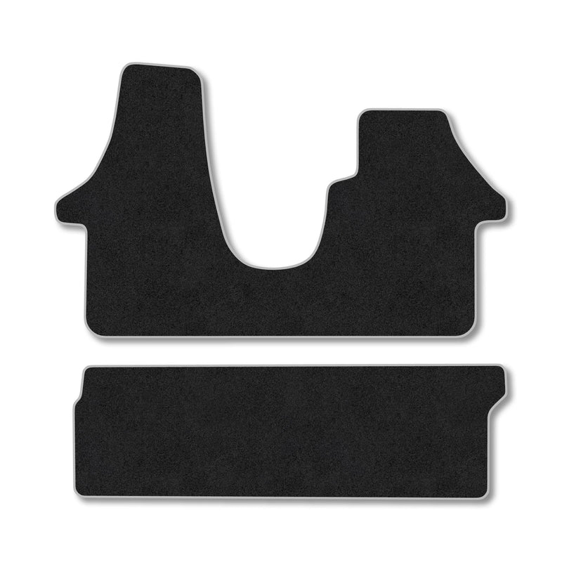 VW Transporter T6 (2015-2019) [Kombi] [Double Front Seat] [Twin Sliding Doors] [Not T6.1] Carpet Floor Mats